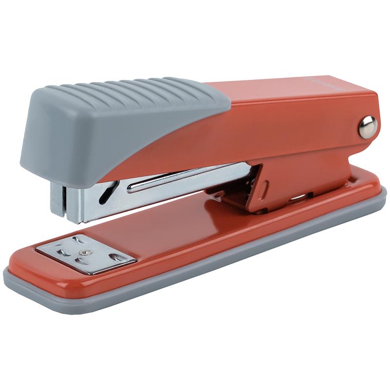 Степлер AXENT 4925-28-A Exakt-2 Earth colors, металевий ,№24/6, 25 аркушів, кораловий